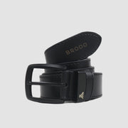 Rotary Synthetic Leather Belt Black