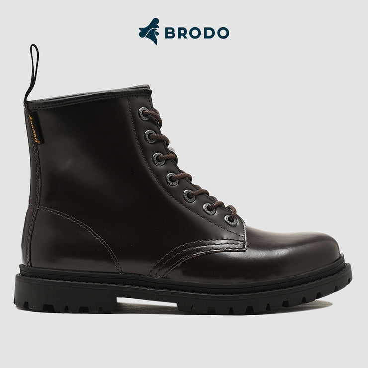 BRODO - Sepatu Alpha Urban Boots Dark Choco BS