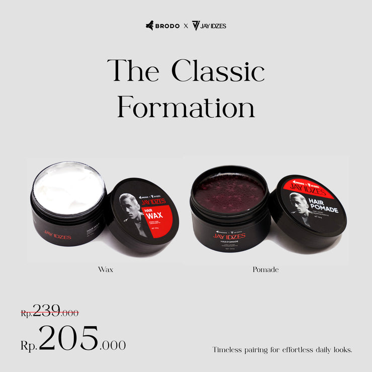 The Classic Formation [ Pomade + Wax + Comb ]