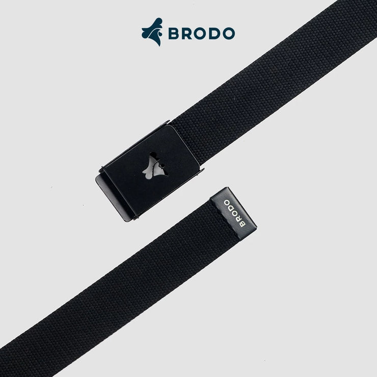 BRODO - Bure Webbing Belt Black