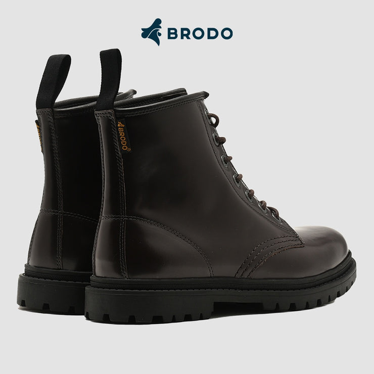 BRODO - Sepatu Alpha Urban Boots Dark Choco BS