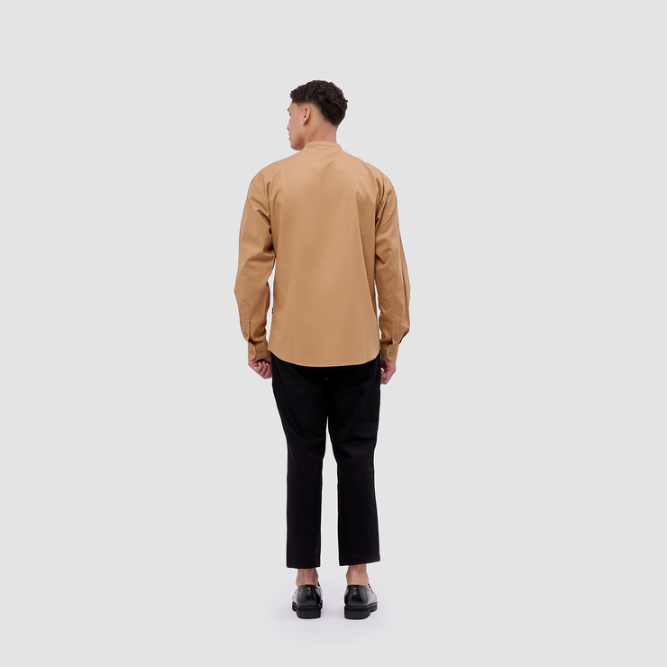 BRODO - Broshirt Camicia Long Khaki