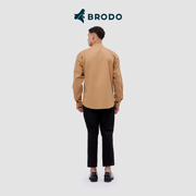BRODO - Broshirt Camicia Long Khaki