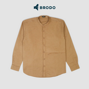 BRODO - Broshirt Camicia Long Khaki