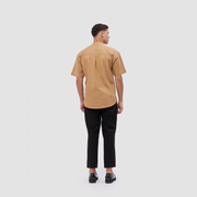 BRODO - Broshirt Halfbutton Short Khaki