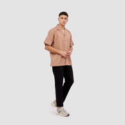 BRODO - Kemeja Pria Broshirt Short Brown