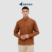 BRODO - Kemeja Pria Broshirt Long Brown
