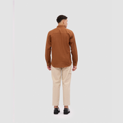 BRODO - Kemeja Pria Broshirt Long Brown