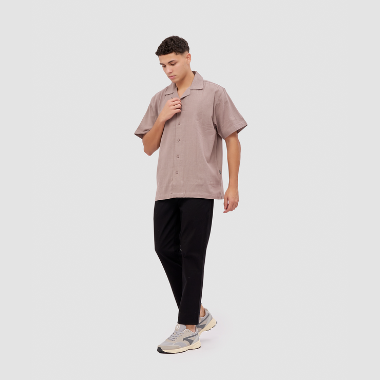 BRODO - Kemeja Pria Broshirt Short Grey