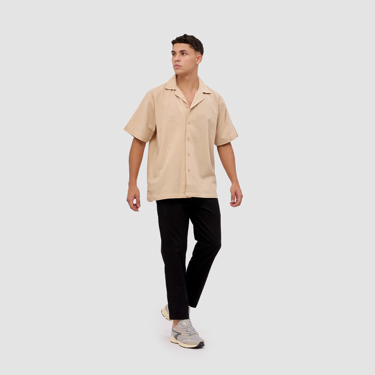 BRODO - Kemeja Pria Broshirt Short Khaki