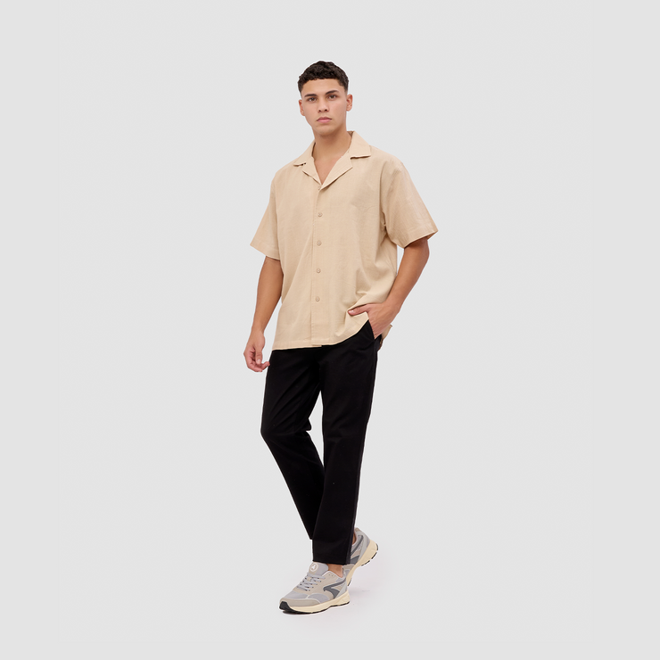 BRODO - Kemeja Pria Broshirt Short Khaki