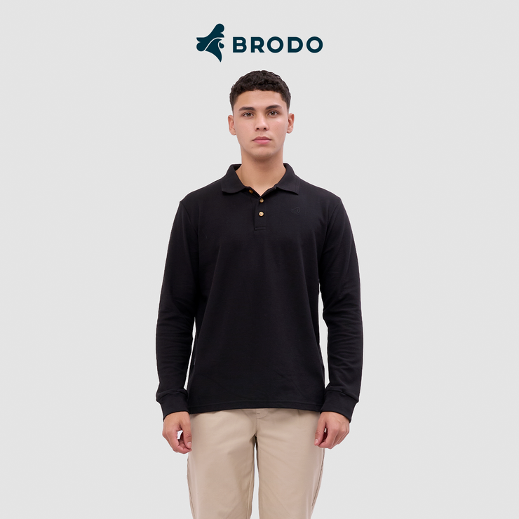 BRODO - Broshirt Polo Long Sleeve Black