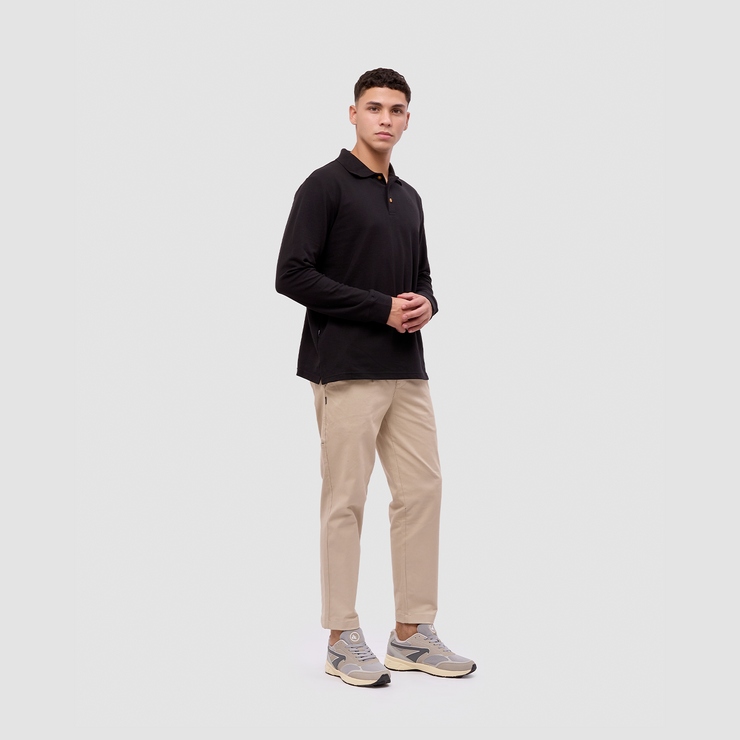 BRODO - Broshirt Polo Long Sleeve Black