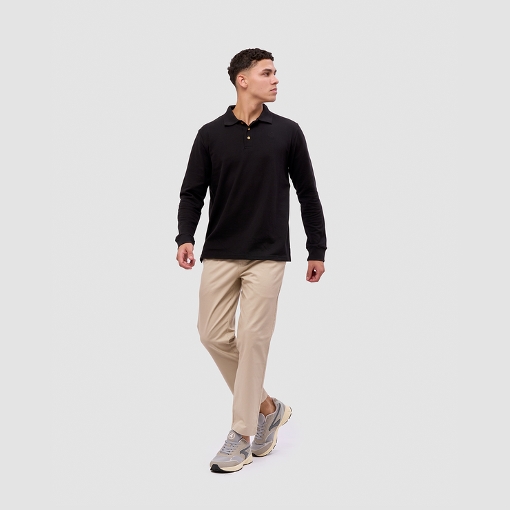 BRODO - Broshirt Polo Long Sleeve Black