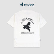 BRODO - Take a Step Tees Off White