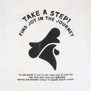 BRODO - Take a Step Tees Off White
