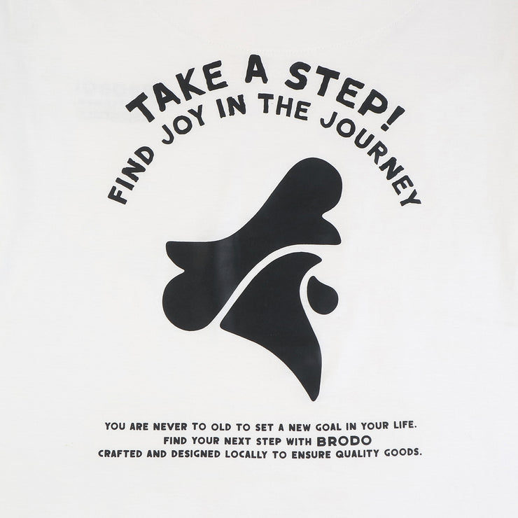 BRODO - Take a Step Tees Off White