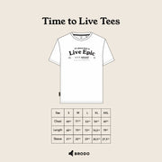 BRODO - Time to Live Tees Off White
