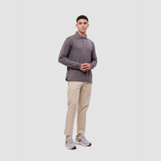 BRODO - Broshirt Polo Long Sleeve Dark Grey