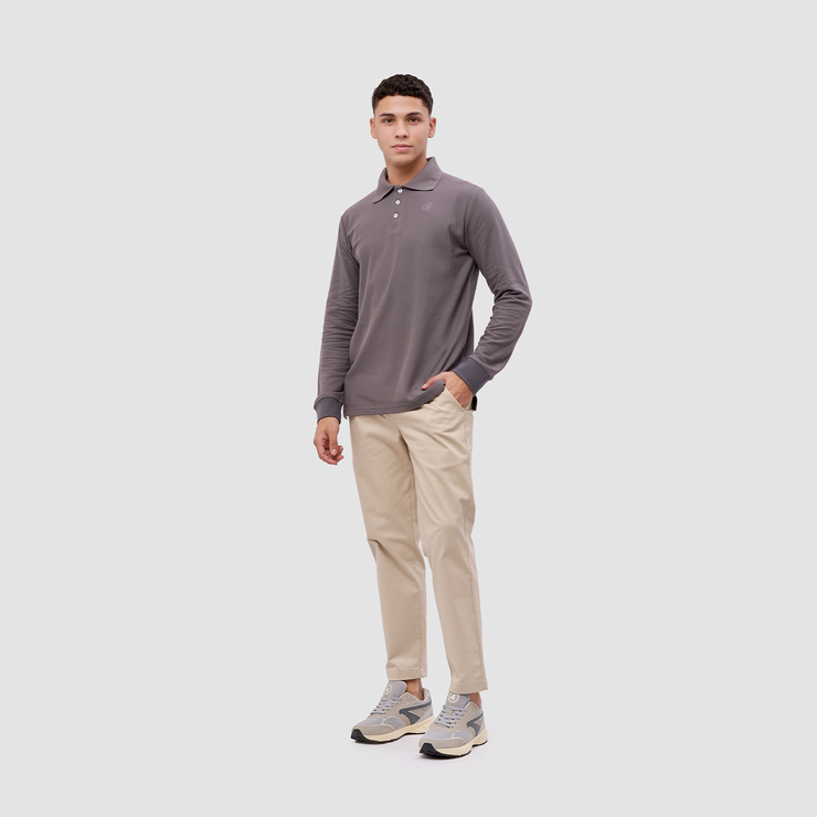 BRODO - Broshirt Polo Long Sleeve Dark Grey