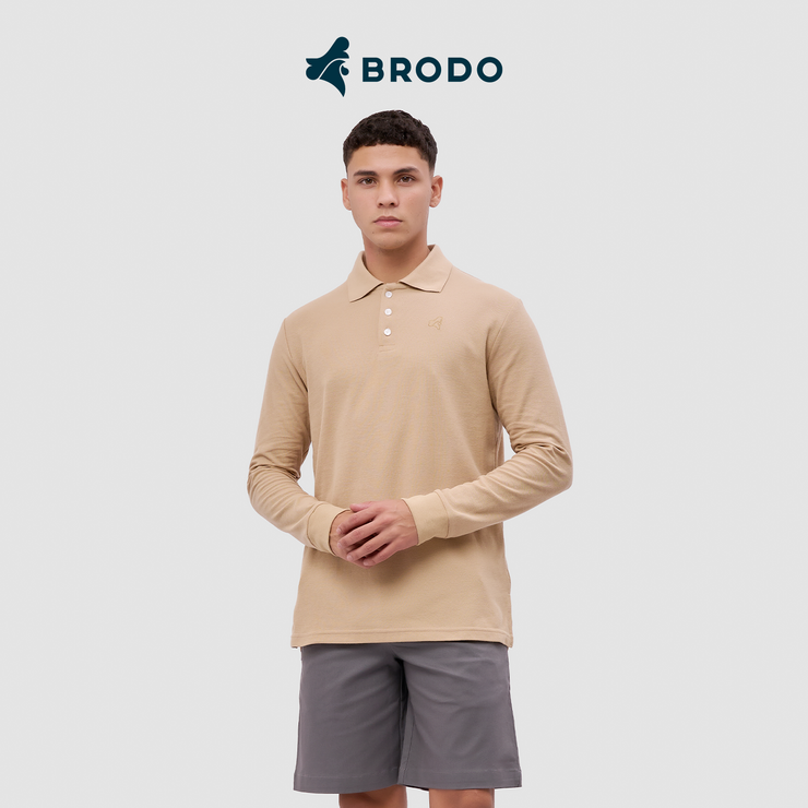 BRODO - Broshirt Polo Long Sleeve Khaki