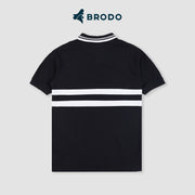 BRODO - Line Court Polo Short Black