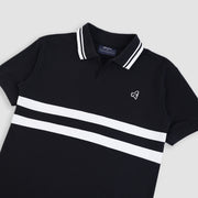 BRODO - Line Court Polo Short Black