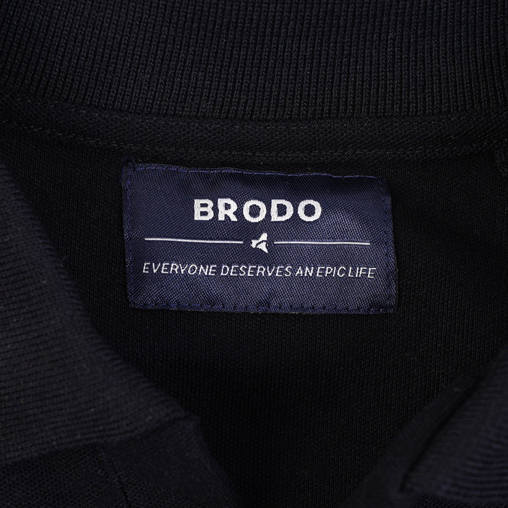 BRODO - Line Court Polo Short Black