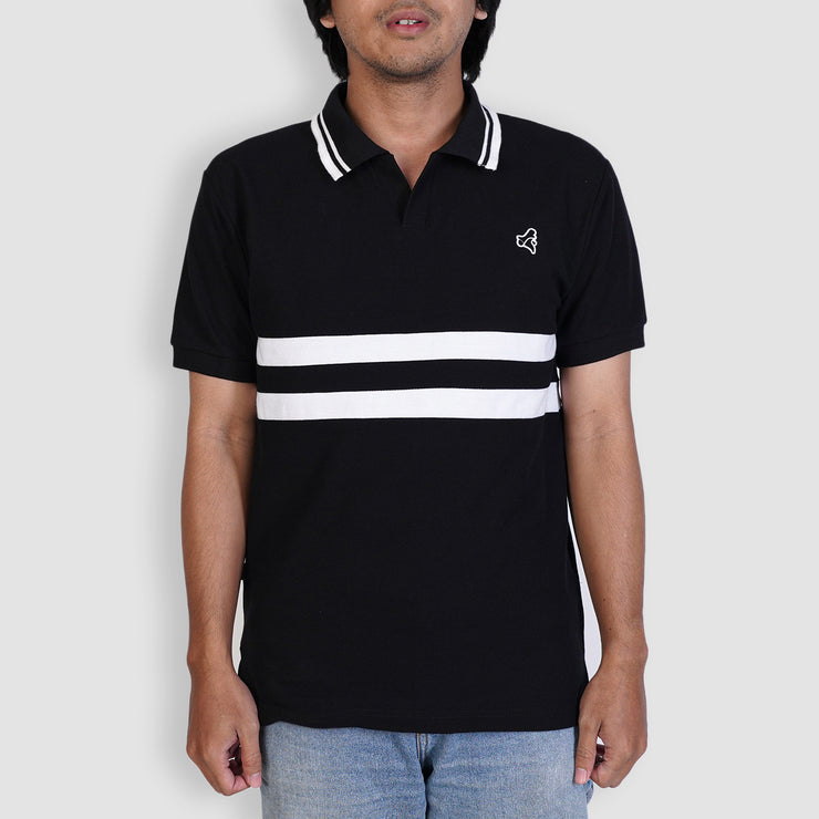 BRODO - Line Court Polo Short Black