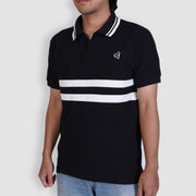 BRODO - Line Court Polo Short Black
