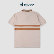 BRODO - Line Court Polo Short Beige