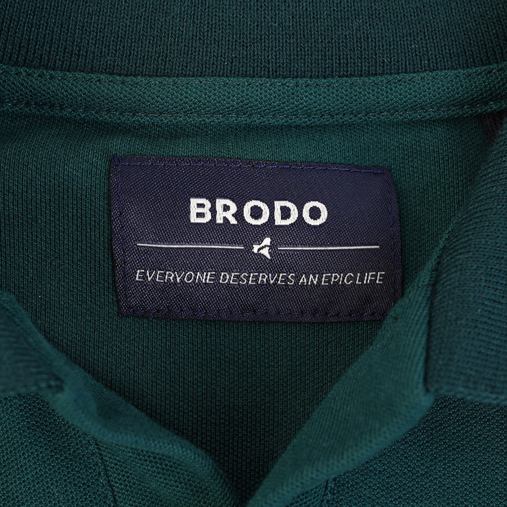 BRODO - Line Court Polo Short Olive