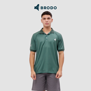 BRODO - Active Tecnico Polo Shirt White - Olive