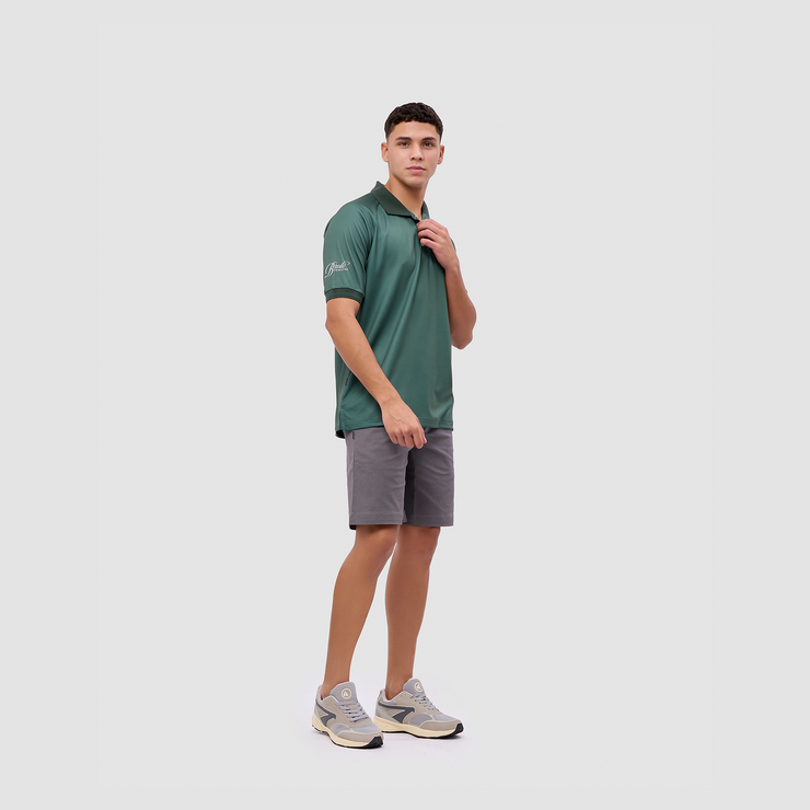 BRODO - Active Tecnico Polo Shirt White - Olive