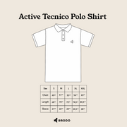 BRODO - Active Tecnico Polo Shirt White - Olive