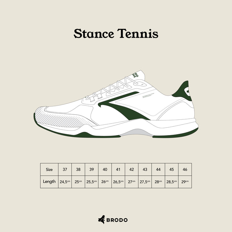 BRODO - Active Stance Tennis White Sapphire