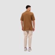 BRODO - Broshirt Polo Waffle Short Brown