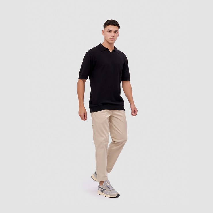 BRODO - Broshirt Polo Knit Black