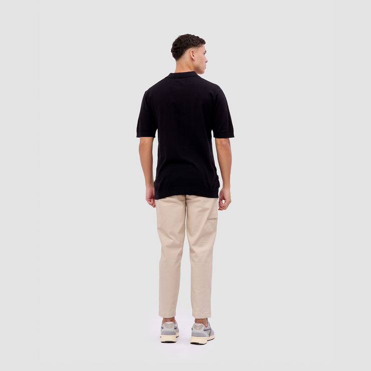 BRODO - Broshirt Polo Knit Black