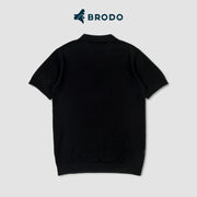 BRODO - Broshirt Polo Knit Black