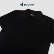 BRODO - Broshirt Polo Knit Black