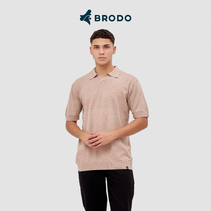 BRODO - Broshirt Polo Knit Khaki