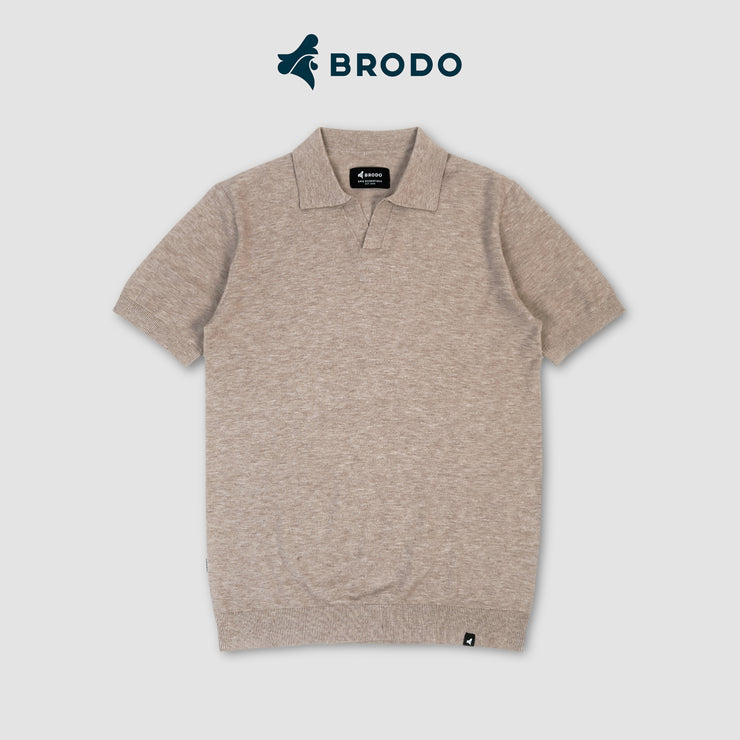 BRODO - Broshirt Polo Knit Khaki