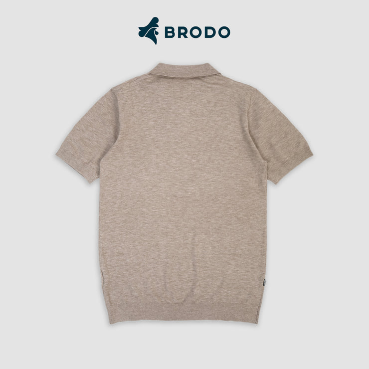 BRODO - Broshirt Polo Knit Khaki