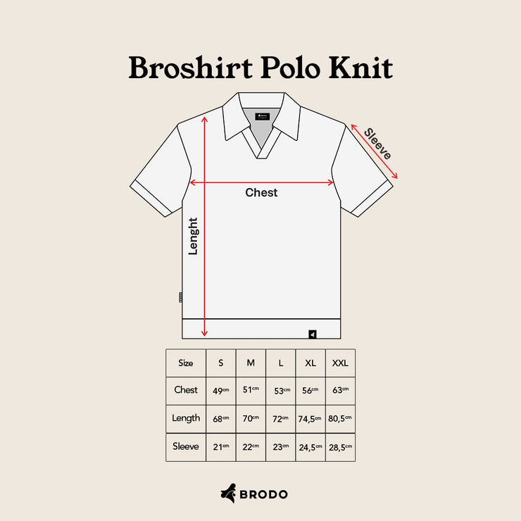 BRODO - Broshirt Polo Knit Khaki