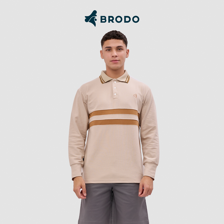 BRODO - Line Court Polo Long Beige