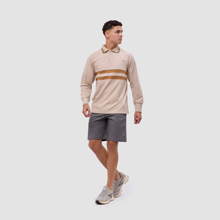 BRODO - Line Court Polo Long Beige