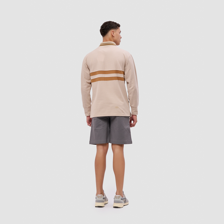 BRODO - Line Court Polo Long Beige