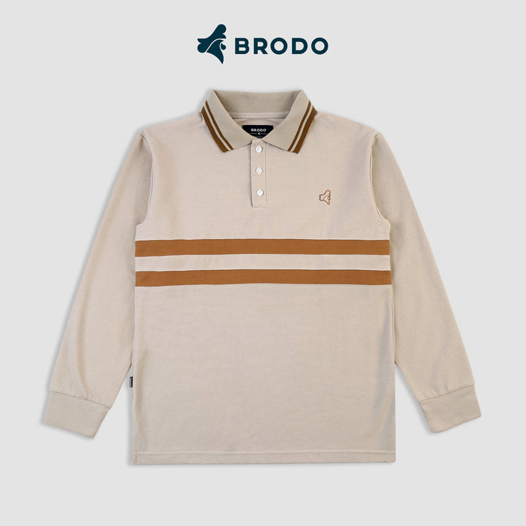 BRODO - Line Court Polo Long Beige