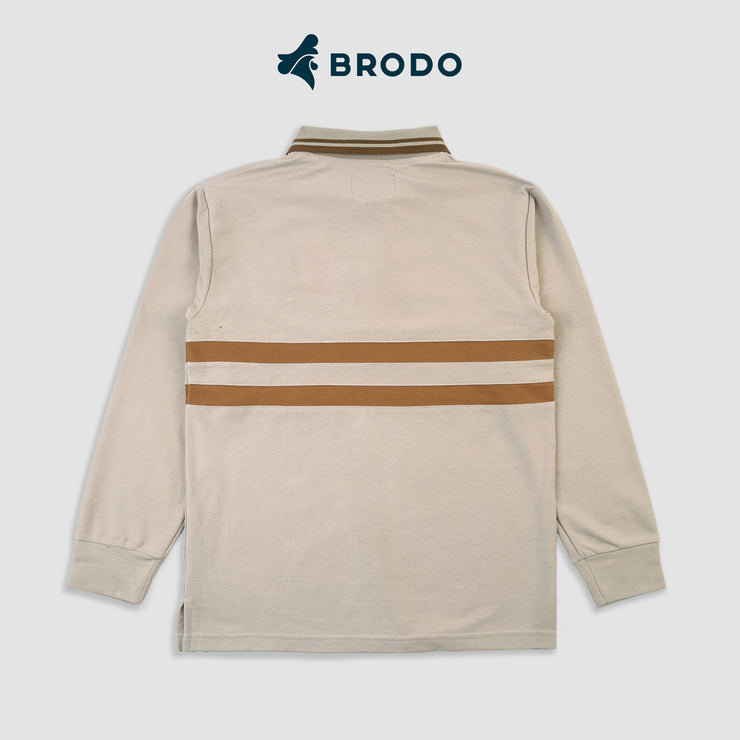 BRODO - Line Court Polo Long Beige